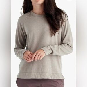 NWT- Bamboo Fleece Crewneck Pullover - Lightweight Pullover- Long Sleeve Sz XL